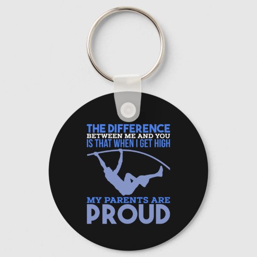 Porte-clés Pole Vault - Mes Parents Sont Fiers (Recto)