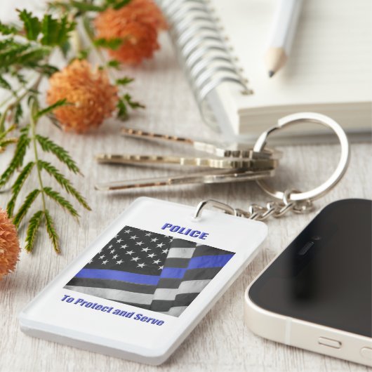 Porte-clés Police (Devant droit)