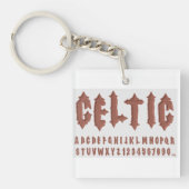 Porte-clés Police alphabétique celtique (Devant)