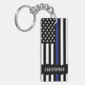 Porte-clés Police de la ligne bleue mince (Devant gauche)