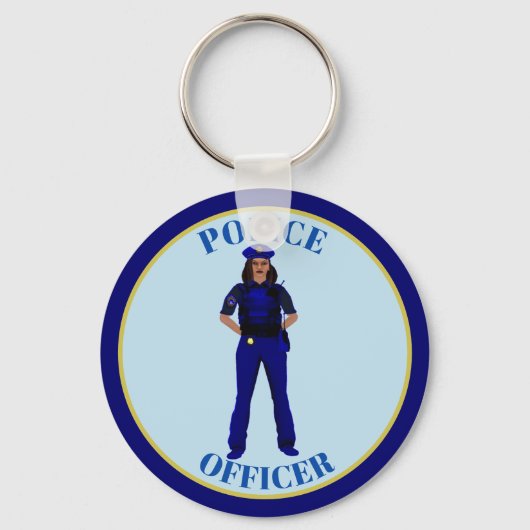 Porte-clés Police féminine (Recto)