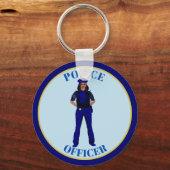 Porte-clés Police féminine (Recto)