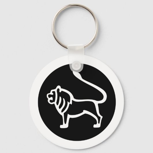 Porte-clés Police Zodiac : LEO + vos couleurs et idées (Recto)