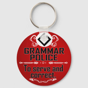 Porte-clés Policier de grammaire