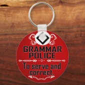Porte-clés Policier de grammaire (Recto)
