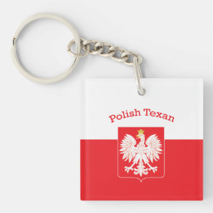 Porte-clés Polish Texan Eagle Shield