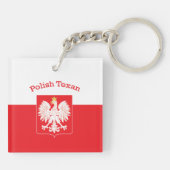 Porte-clés Polish Texan Eagle Shield (Dos)