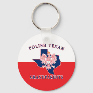 Porte-clés Polish Texan Grandparents