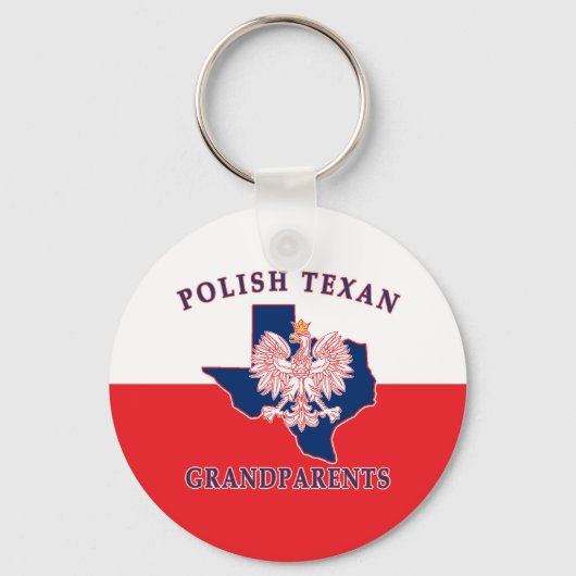 Porte-clés Polish Texan Grandparents (Recto)