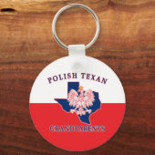 Porte-clés Polish Texan Grandparents (Recto)