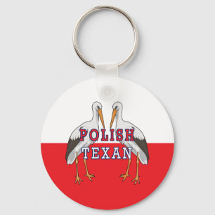 Porte-clés Polish Texan White Stork