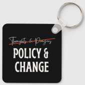 Porte-clés Politique et non prières Contrôle des armes (Dos)