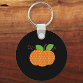 Porte-clés Polka Dot Citrouille mignon Graphic Fall Tee (Recto)