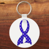 Porte-clés Polka Dot Ruban Rheumatoid Arthrite (Recto)