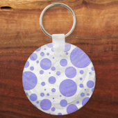 Porte-clés Polka Dot Soleil Violet (Recto)