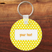 Porte-clés Polkadot jaune (Recto)