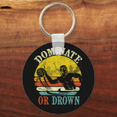 Porte-clés Polo D'Eau Rétro Dominent Ou Noient (Recto)