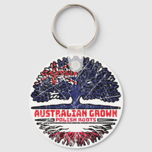 Porte-clés Pologne Australie Australie Australie drapeau des