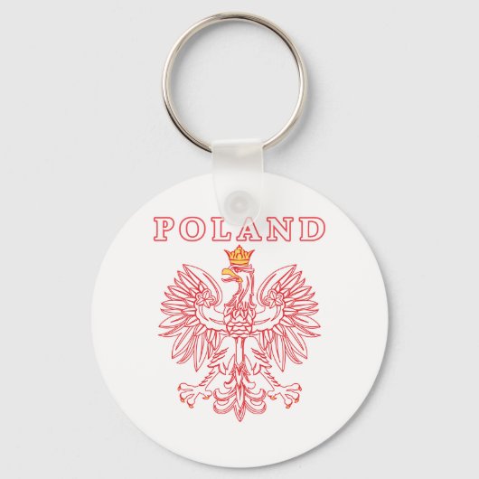 Porte-clés Pologne avec aigle rouge polonais (Recto)