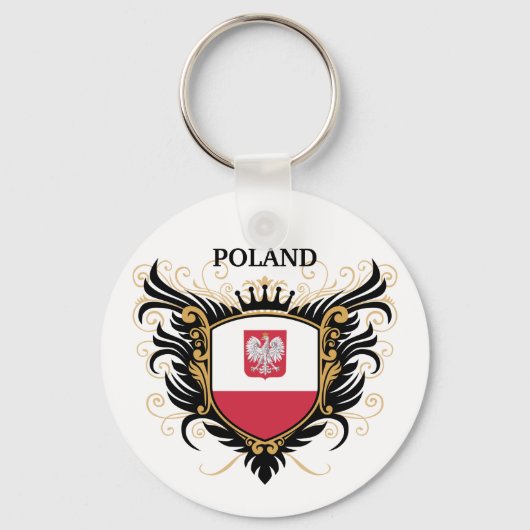 Porte-clés Pologne [personnaliser] (Recto)