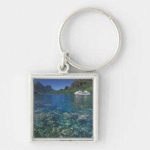 Porte-clés Polynésie française, Moorea. Baie de Cooks. Navire