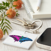 Porte-clés Polysexual Pride Flag Swallowtail Butterfly (Devant Droit)