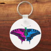 Porte-clés Polysexual Pride Flag Swallowtail Butterfly (Recto)