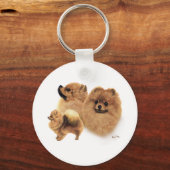 Porte-clés Pomeranian (Recto)