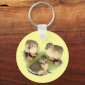 Porte-clés Pomeranian jaunets buff (Recto)