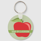 Porte-clés Pomme de professeur personnalisée avec Apple moder (Recto)