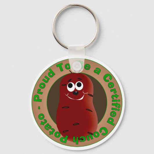 Porte-clés Pomme de terre de canapé certifiée (Recto)