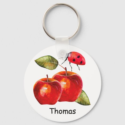 Porte-clés Pomme rouge (Recto)