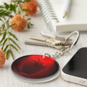 Porte-clés Pomme rouge cristallisée (Devant Droit)