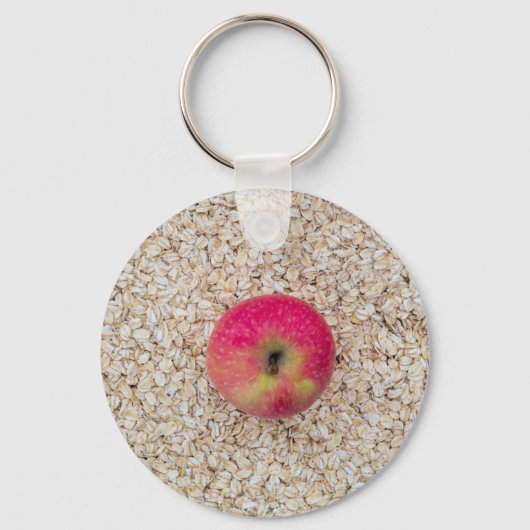 Porte-clés Pomme sur avoine (Recto)