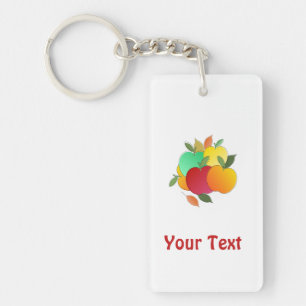 Porte-clés Pommes et Feuilles