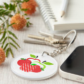 Porte-clés Pommes rouges et vertes (Devant droit)