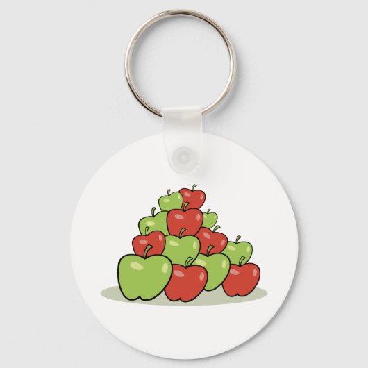Porte-clés Pommes rouges et vertes (Recto)