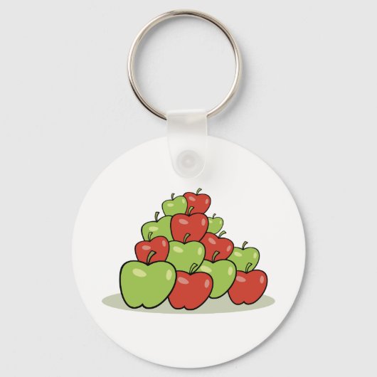 Porte-clés Pommes rouges et vertes (Verso)