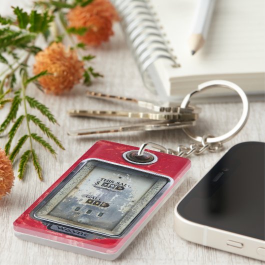 Porte-clés Pompe à gaz ancienne (Devant droit)