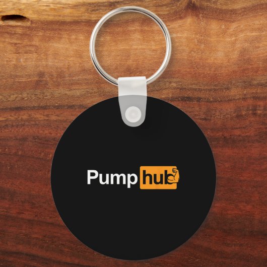 Porte-clés Pompe Hub Funny Bodybuilding Poids Design (Recto)