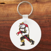 Porte-clés pompier à chiens de taureaux (Recto)