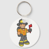 Porte-clés Pompier Avec Un Axe (Recto)