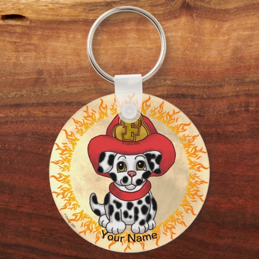 Porte-clés Pompier Chien Chien Chien Chien Chien Chien Chien (Recto)