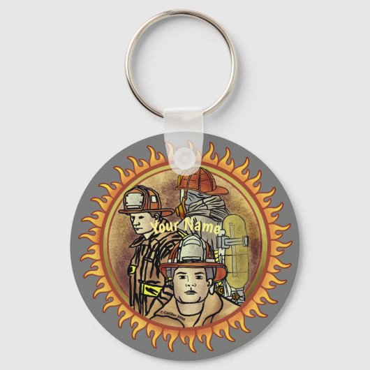 Porte-clés Pompier Fraternité pompier (Recto)