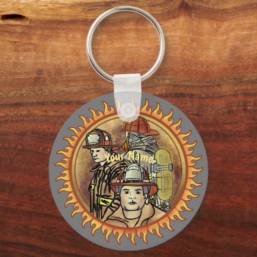 Porte-clés Pompier Fraternité pompier (Recto)