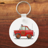 Porte-clés Pompier Pompier chef de voiture Pompier pompier (Recto)