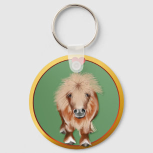 Porte-clés Poney-avec un coeur