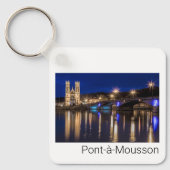 Porte-clés Pont a Mousson Panorama avec Moselle Souvenir (Recto)