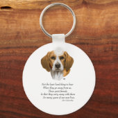 Porte-clés Pont arc-en-ciel beagle (Recto)
