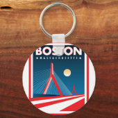 Porte-clés Pont Boston Zakim (Recto)